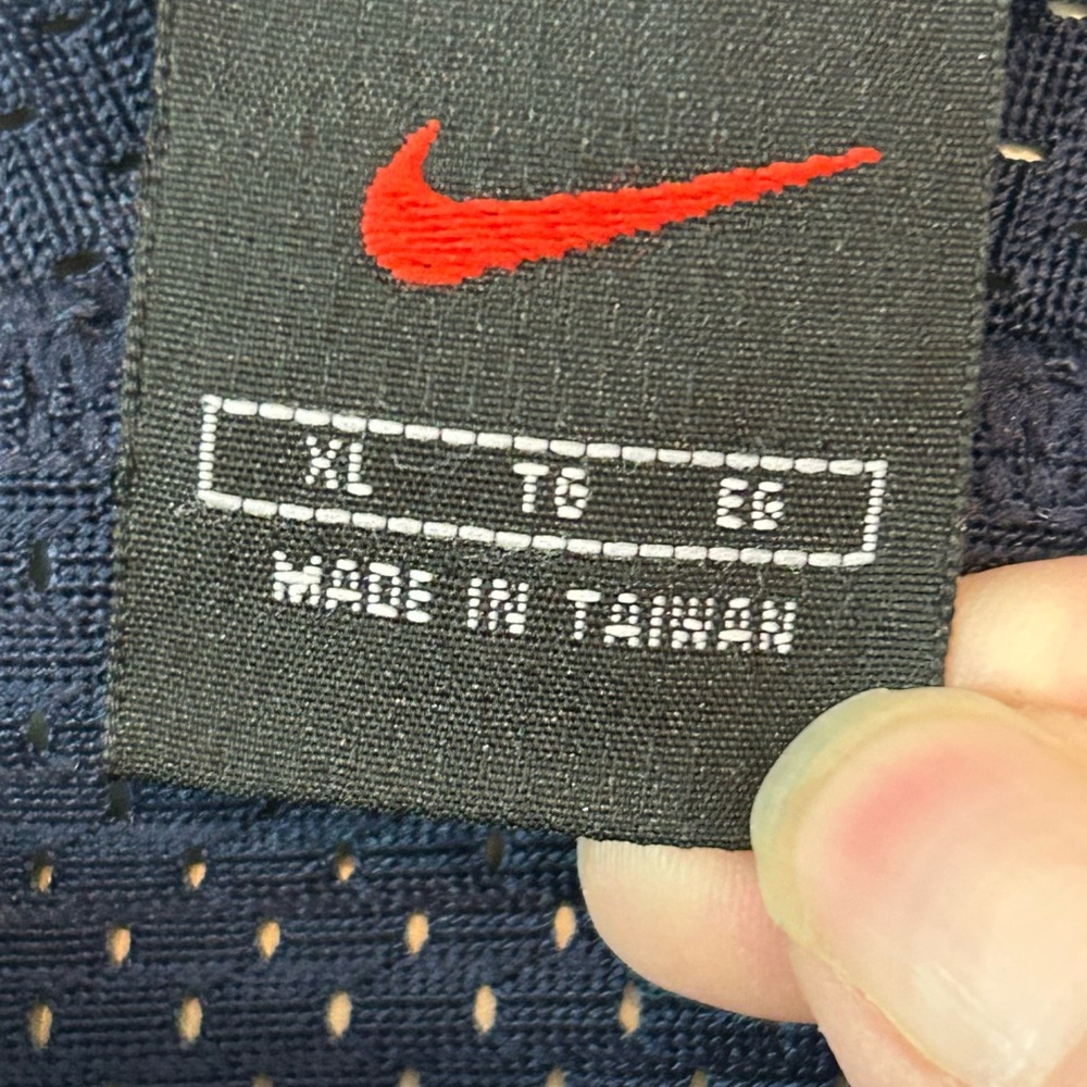 Nike Shirt Men’s XL Navy Basketball‎ Mesh White Swoosh - Picture 3 of 7